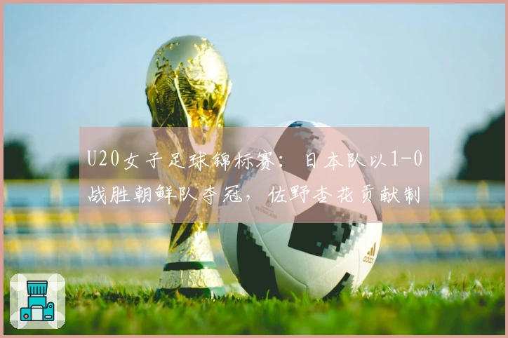 U20女子足球锦标赛：日本队以1-0战胜朝鲜队夺冠，佐野杏花贡献制胜进球
